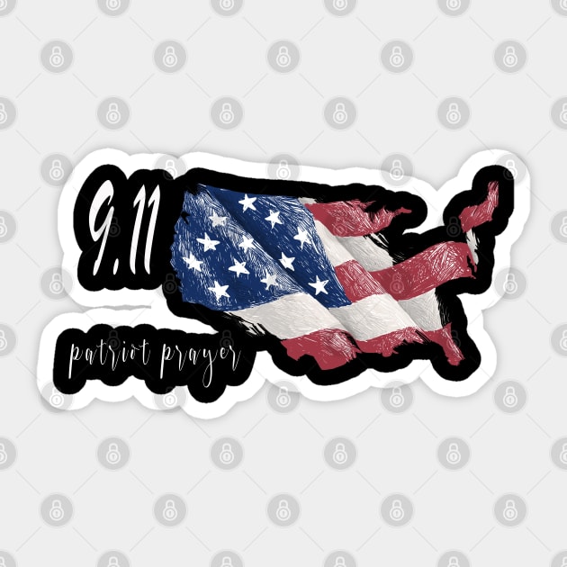 Patriot Day 9.11 Never Forget Sticker by NSRT